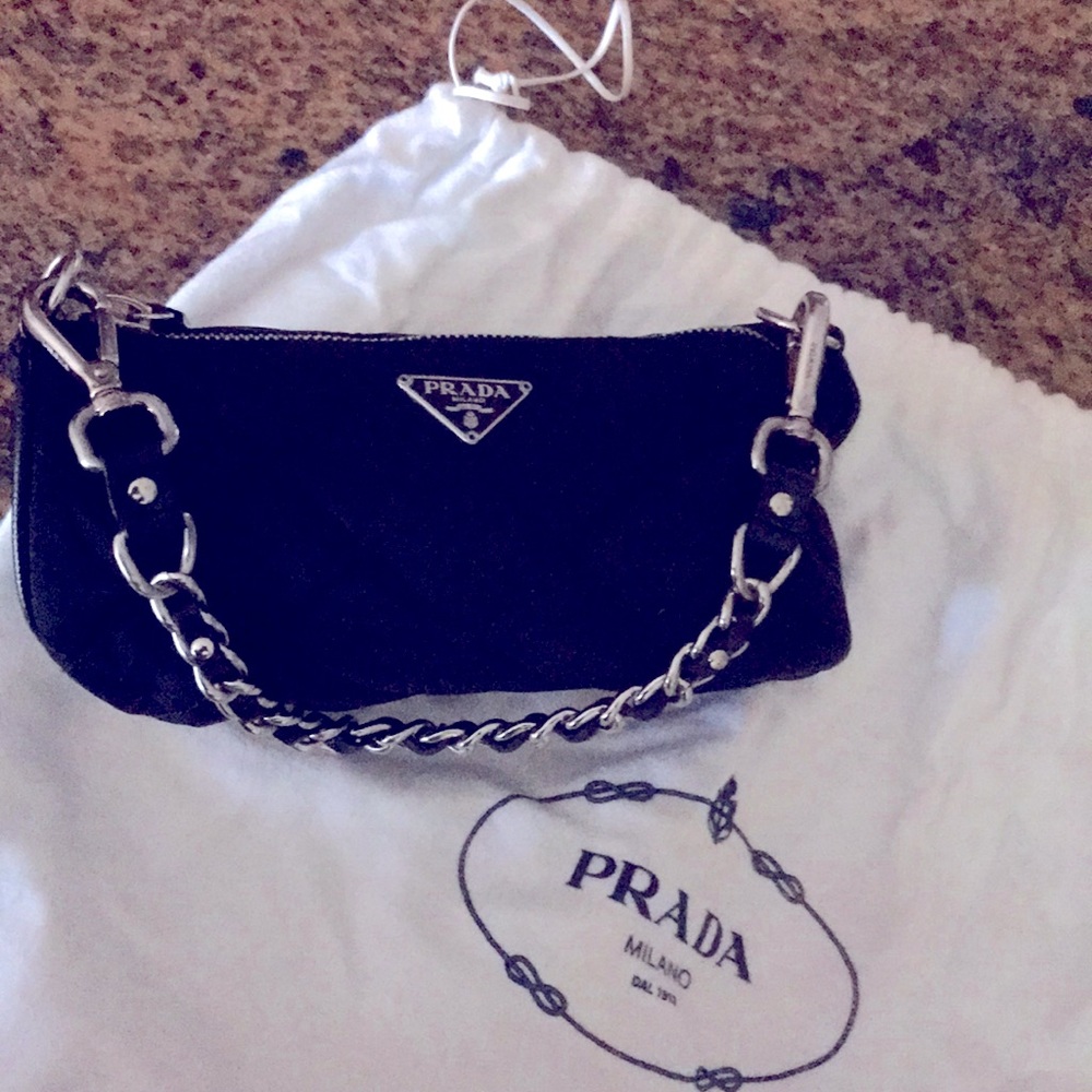 Prada mini Impunturato vin black bag